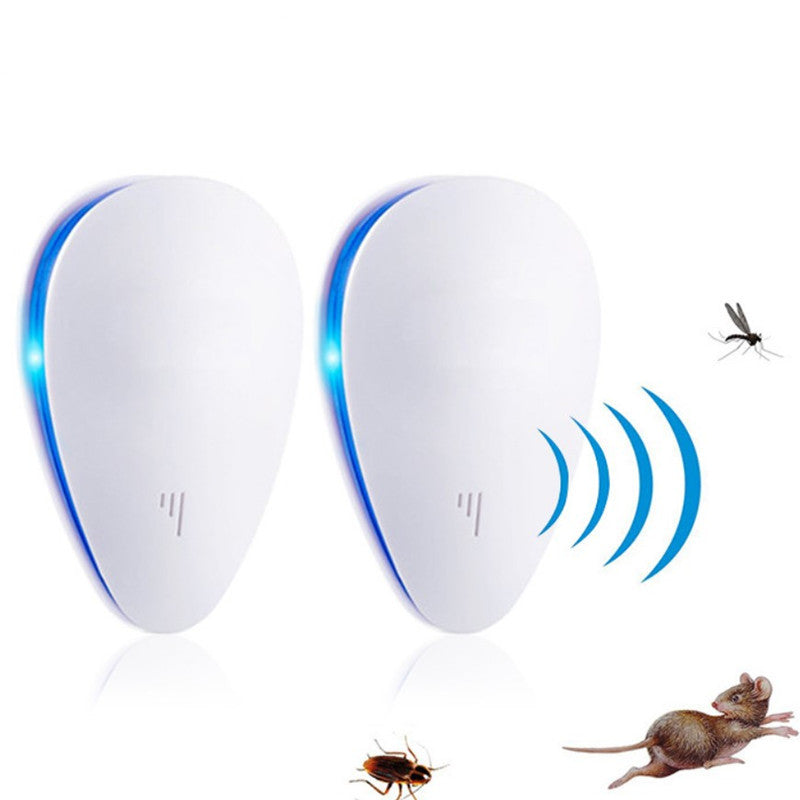 Ultrasonic Pest Repeller plugged into a wall outlet