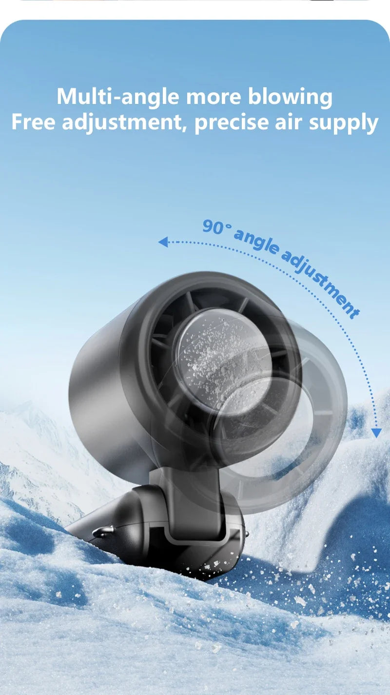 Lenovo Fast Chill Ice Compress Foldable/hangable Usb Desk Fan Ice Cooling Handheld Fan 100 Speeds Turbo Portable For Outdoor