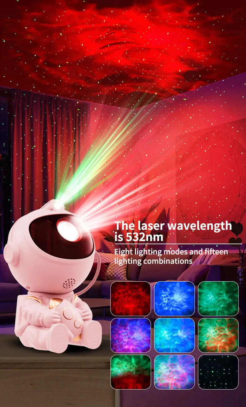 LED Star Galaxies Projector Night Light Children's Gift - LED Atmosphere Creating Lamp