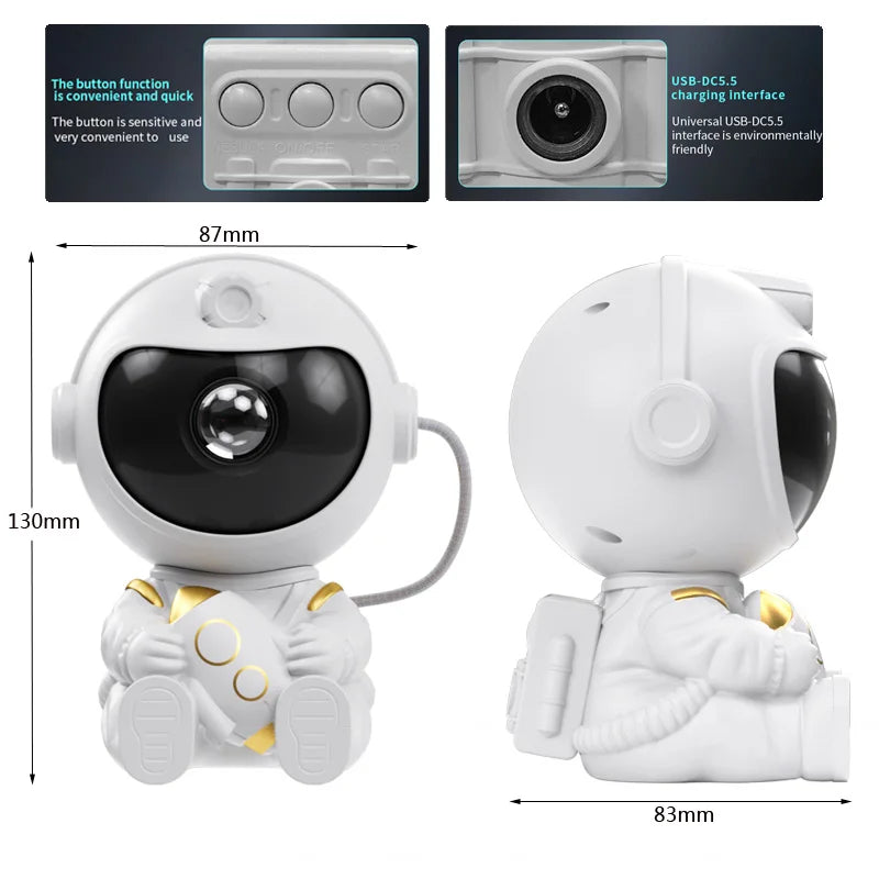 LED Star Galaxies Projector Night Light Children's Gift - LED Atmosphere Creating Lamp