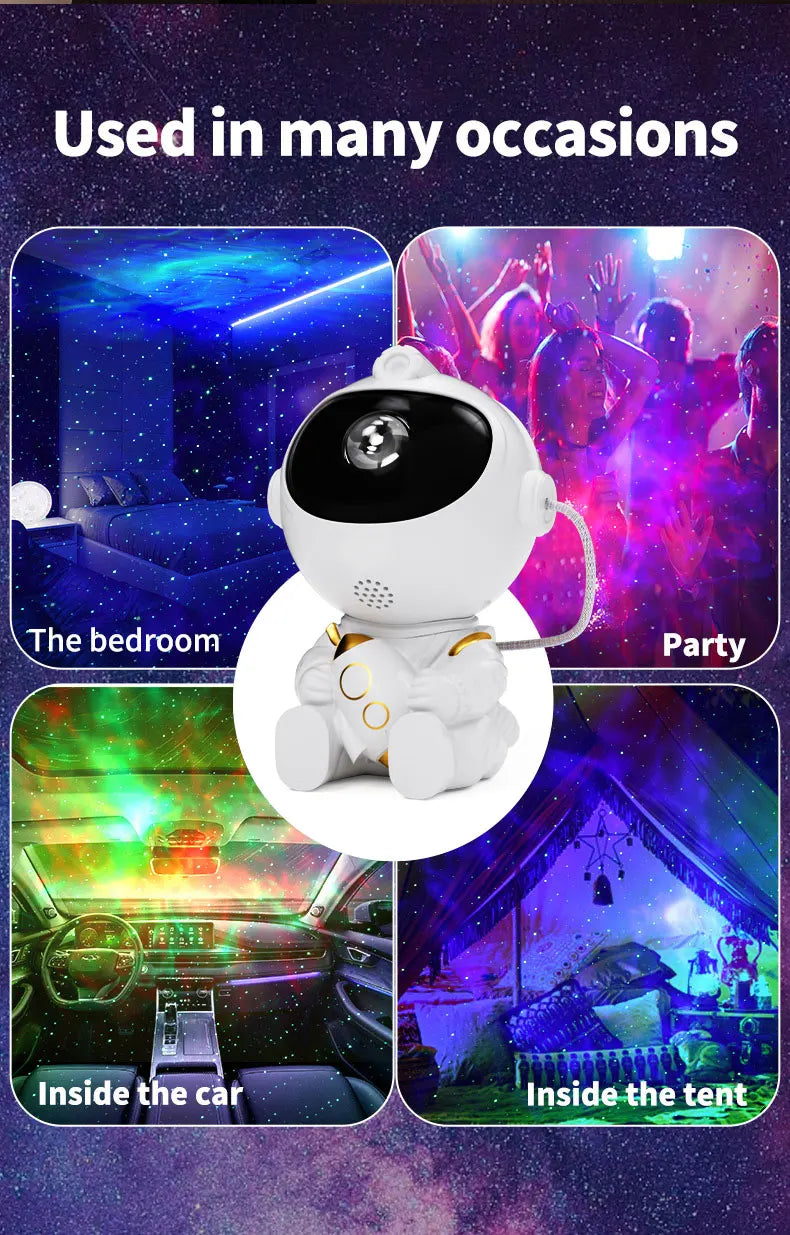 LED Star Galaxies Projector Night Light Children's Gift - LED Atmosphere Creating Lamp