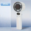 Mini Handheld Fan Mute Handheld Fan 4 Speeds Adjustment Air Calculating Fan With Power Display Portable Handheld Fan