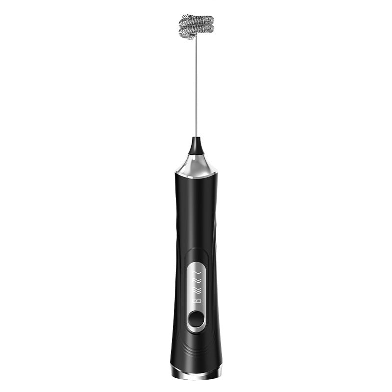 Handheld electric milk frother, USB rechargeable foam maker