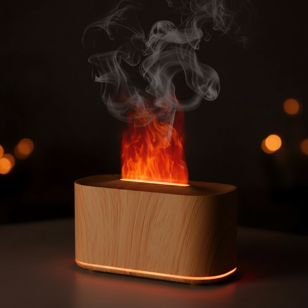 Flame Diffuser – Light Wood Grain
