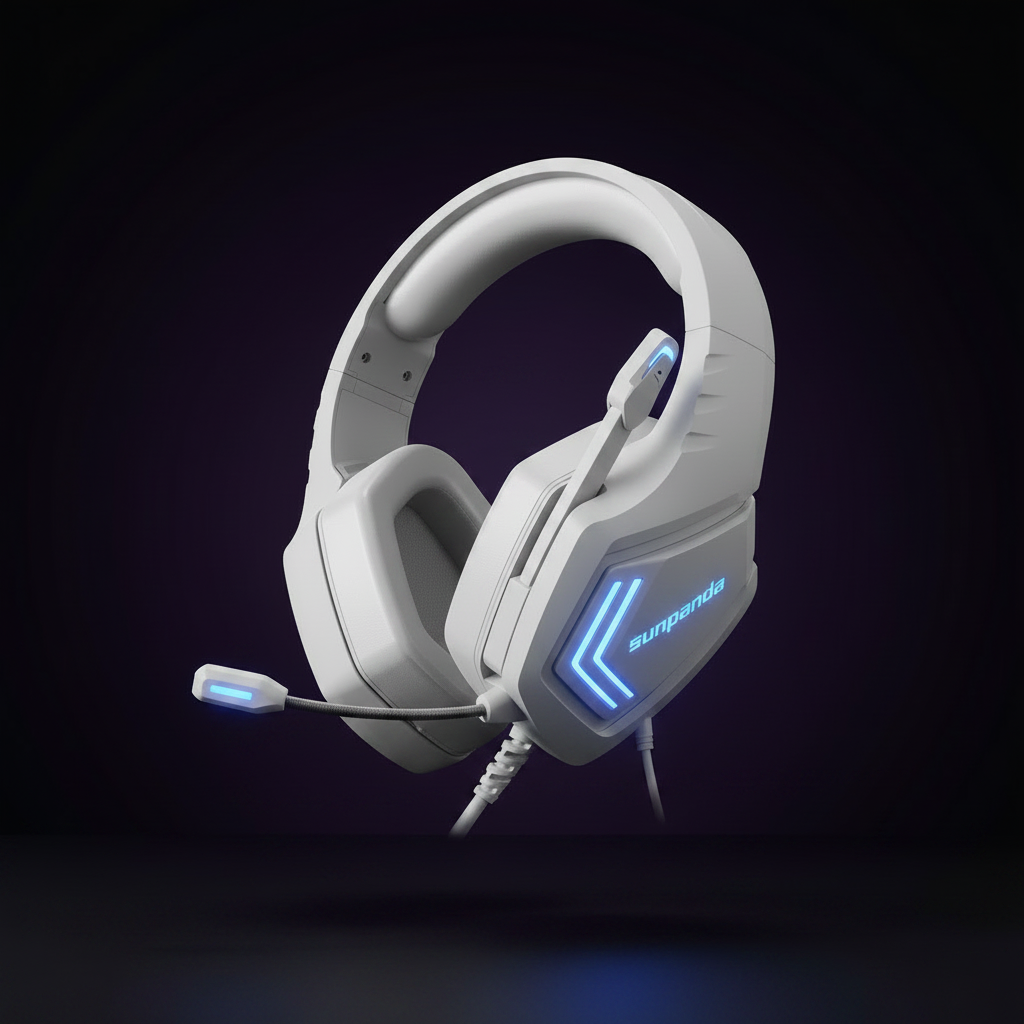 Gaming Headset – White Gray