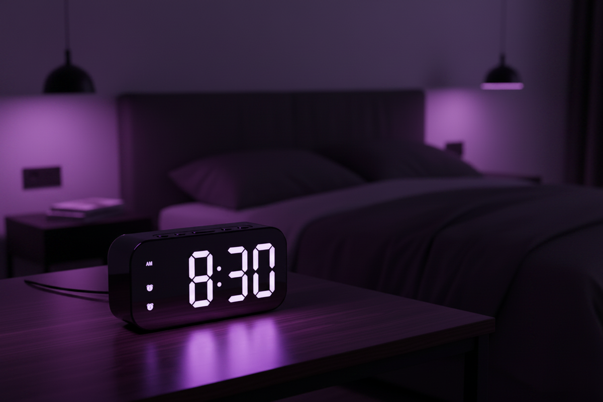 LED Smart Mirror Alarm Clock Hero