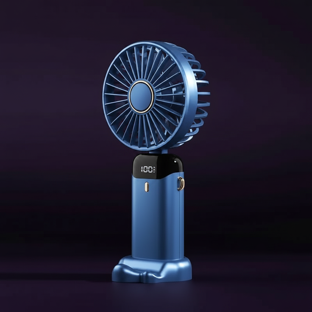 Portable Handheld Fan – Blue