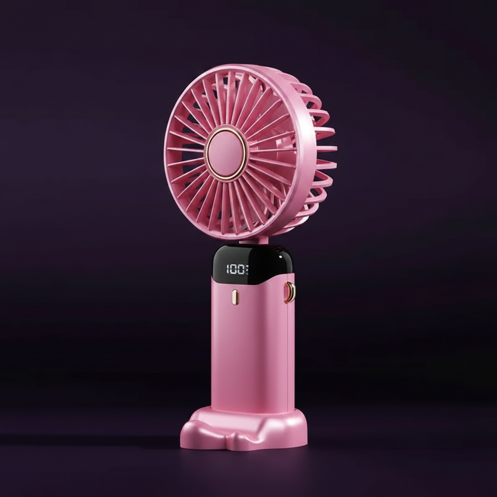 Portable Handheld Fan – Pink